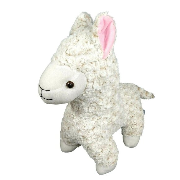 Calplush Llama Plush Stuffed Animal Toy 2018 17" x 18" Beige Tan Age 3 and Up - Picture 1 of 11